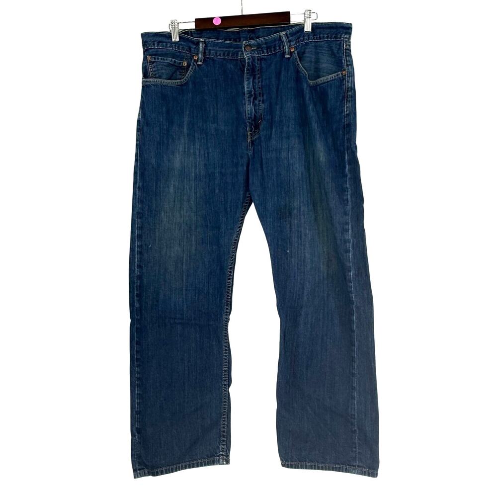 Levi's 505 Regular Fit Jeans Men's 42x30 Blue Denim Straight Leg